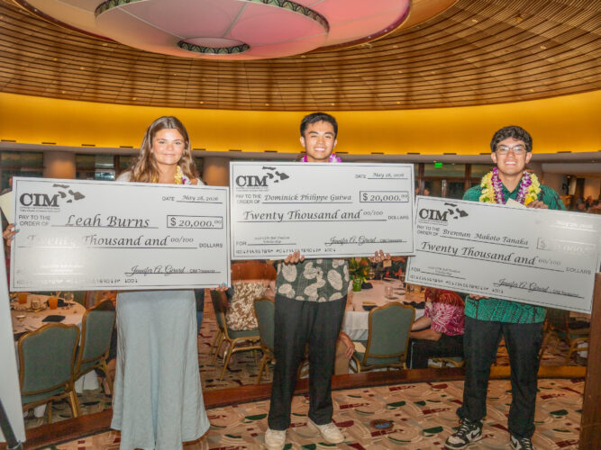 Construction Industry of Maui awards scholarships
